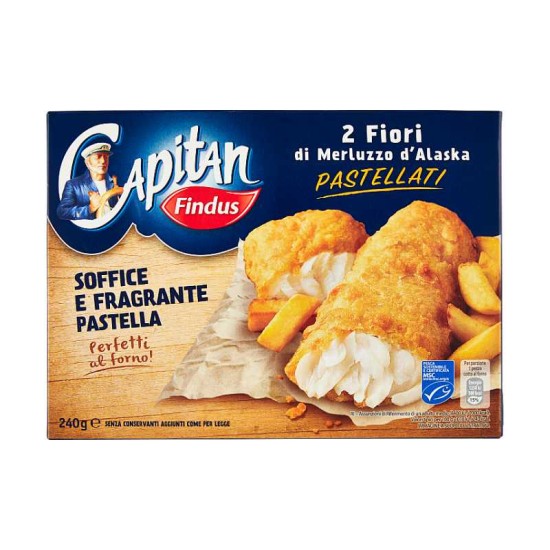 FINDUS FIORI DI MERLUZZO D'ALASKA PASTELLATI 