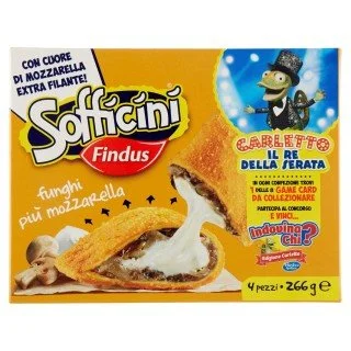 4 SOFFICINI FUNGHI PIÙ MOZZARELLA 266 g