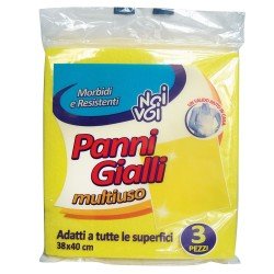 NOI&VOI A.3 PANNI GIALLO MULTIUSO NOI&VOI A.3 PANNI GIALLO MULTIUSO