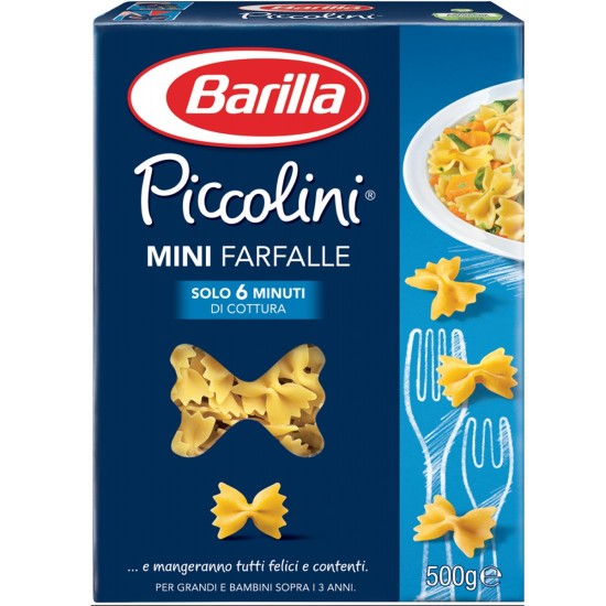 BARILLA PICCOLINI GR 500 FARFALLE