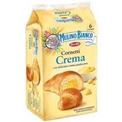 MULINO BIANCO CORNETTI CREMA CONFEZIONE DA 6 R MULINO BIANCO CORNETTI CREMA CONFEZIONE DA 6 R