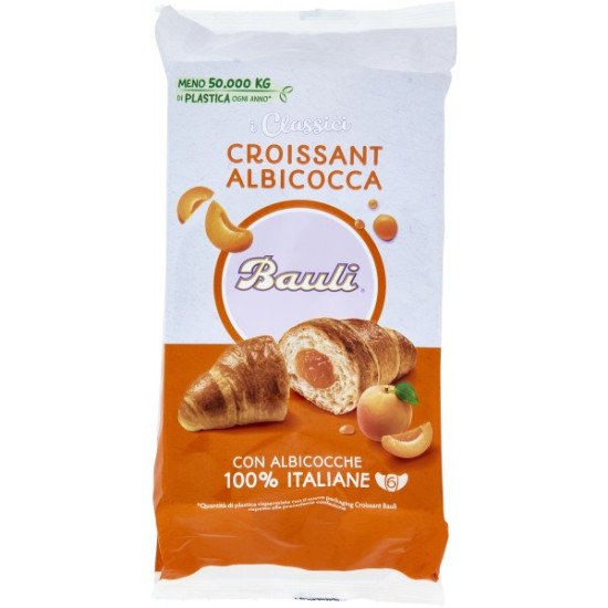 BAULI CROISSANT ALBICOCCA CONFEZIONE DA 6 R BAULI CROISSANT ALBICOCCA CONFEZIONE DA 6 R