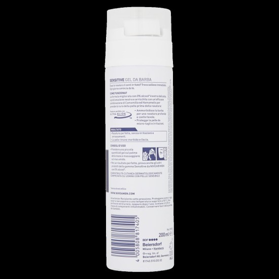 NIVEA FM GEL BARBA SENSITIVE 200 ML 