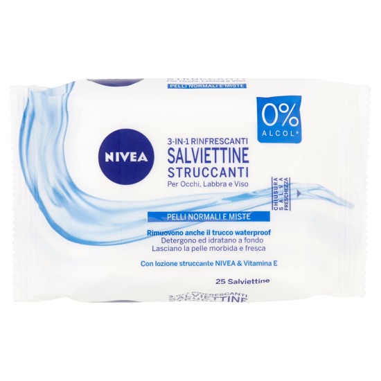 NIVEA VISO SALVIETTE STRUCCANTI X25 RINFRESCANTI