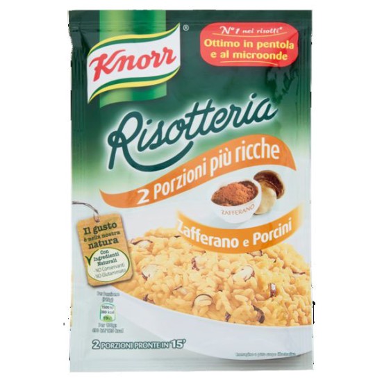 KNORR RISOTTO ZAFFERANO E FUNGHI PORCINI