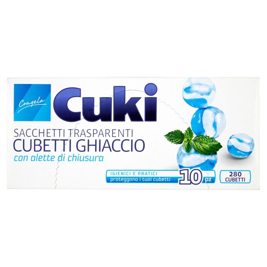 CUKI CUBETTI GHIACCIO 10Pz