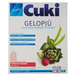 CUKI GELOPIÃ™ SACCHETTI FREEZER GRANDI - 29x42 cm - 6 L