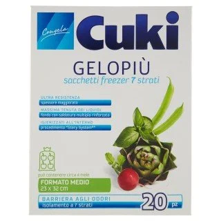 CUKI GELOPIÙ SACCHETTI FREEZER MEDI - 23x32 cm - 2,5 L