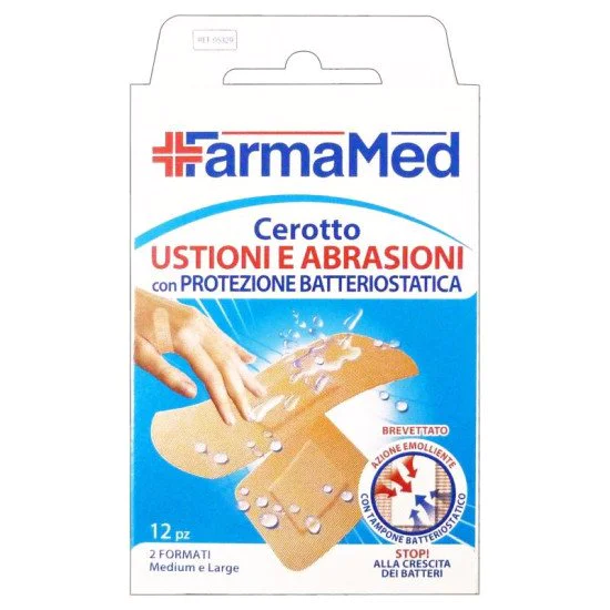 FARMAM.CEROTTO USTIONI/ABR.12P