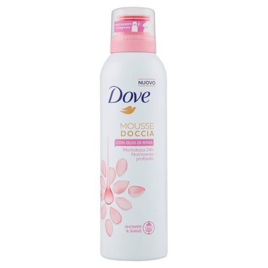 E*DOVE MOUSSE 200ML OLIO ROSA 