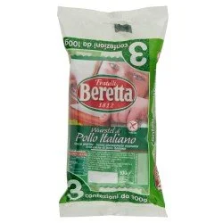 BERETTA WURSTEL POLLO 100 gX3