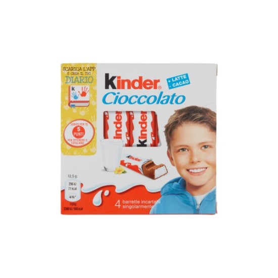 FERRERO KINDER CIOCCOLATO CONFEZIONE DA 4