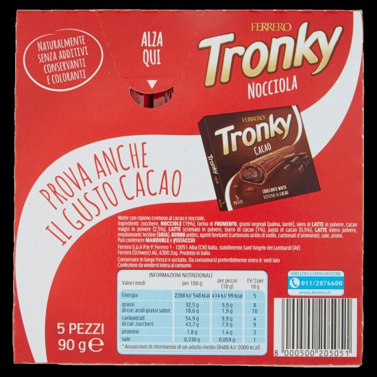 FERRERO TRONKY CONFEZIONE DA 5 90 GR