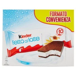 FERRERO KINDER FETTA AL LATTE CONFEZIONE DA 10