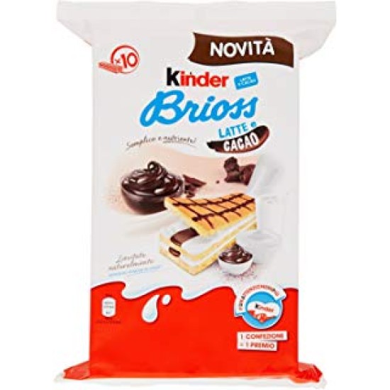 FERRERO KINDER BRIOSS LATTE E CACAO CONFEZIONE DA 10