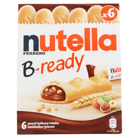 FERRERO NUTELLA B-READY CONFEZINE DA 6