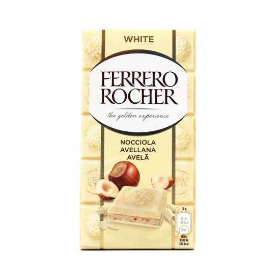 ROCHER CIOCCOLATO BINCO E NOCCIOLE TAVOLETTA GR 90