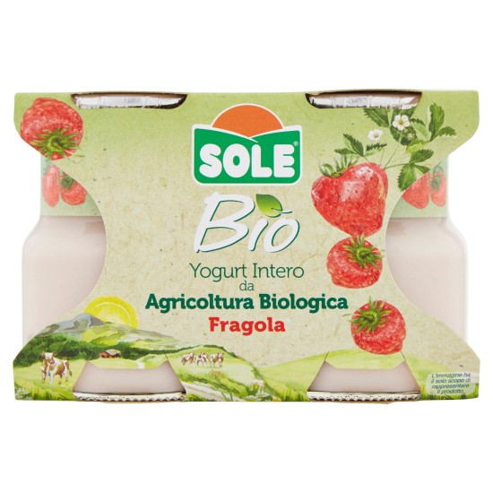 SOLE YOGURT BIO FRAGOLA 125X2