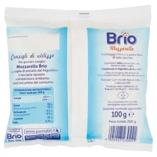 BRIO MOZZARELLA BUSTA GR 100