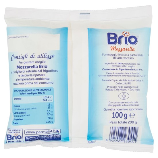 BRIO MOZZARELLA BUSTA GR 100