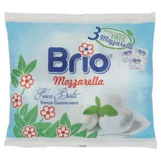 BRIO MOZZARELLA BUSTA DA 3 PER 90 GR