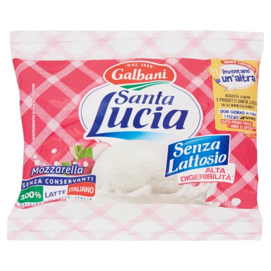 SANTA LUCIA MOZZARELLA SENZA LATTOSIO 