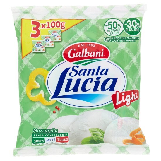 SANTA LUCIA MOZZARELLA TRIS LIGHT GR 300