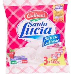 SANTA LUCIA MOZZARELLA SENZA LATTOSIO BUSTA DA 3 PER SANTA LUCIA MOZZARELLA SENZA LATTOSIO BUSTA DA 3 PER