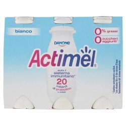 DANONE ACTIMEL 0.1 BIANCO GR 100 CONFEZIONE DA 6 DANONE ACTIMEL 0.1 BIANCO GR 100 CONFEZIONE DA 6