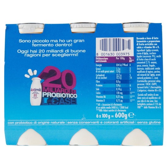 DANONE ACTIMEL MULTIFRUTTI GR 100 CONFEZIONE DA 6