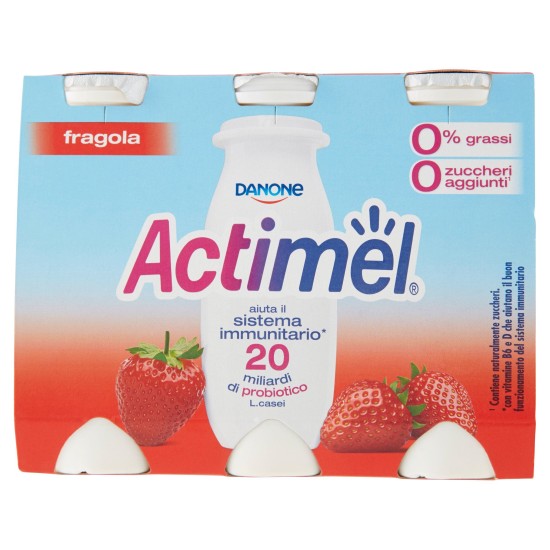 DANONE ACTIMEL 0.1 FRAGOLA GR 100 CONFEZIONE DA 6