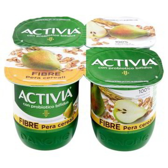 ACTIVIA PERA+CEREALI GR.125X4 