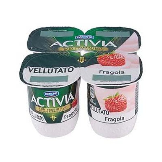 ACTIVIA VELLUTATO FRAGOLA GR 125 CONFEZIONE DA 4 ACTIVIA VELLUTATO FRAGOLA GR 125 CONFEZIONE DA 4
