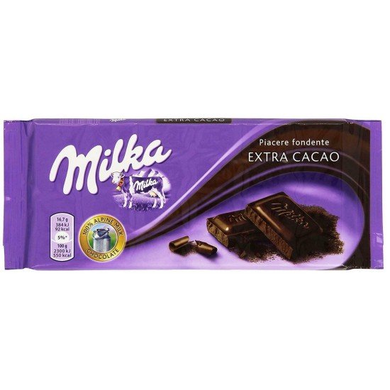 MILKA CIOCCOLATO FONDENTE EXTRA   