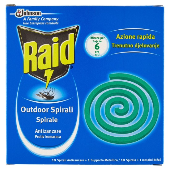 RAID SPIRALI ANTIZANZARE