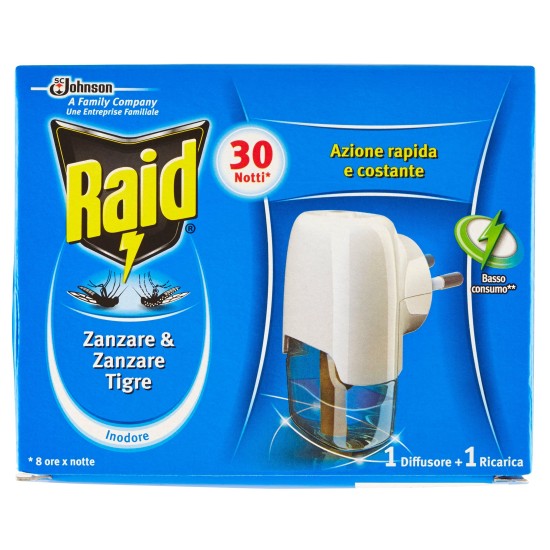 RAID INSETTICIDA LIQUIDO BASE E RICARICA