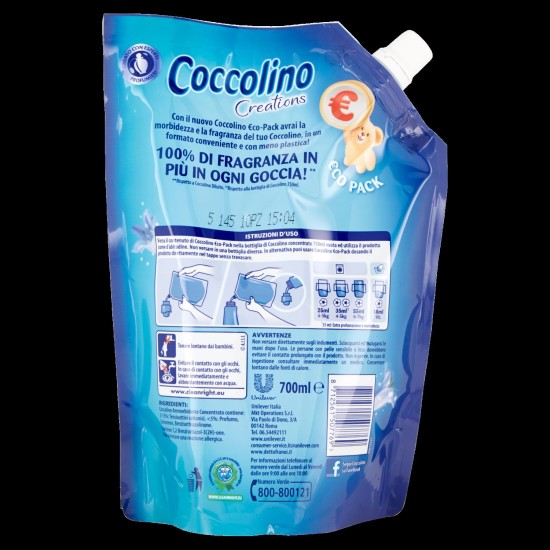 COCCOLINO 600 ML POUCH CAMPANULA E BERGAMOTTO