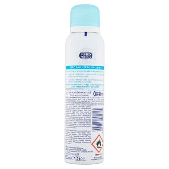 ROBERTS DEODORANTE SPRAY FRESCO 