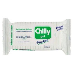 CHILLY SALVIETTINE GEL FORMULA FRESCA CONFEZIONE DA 12 CHILLY SALVIETTINE GEL FORMULA FRESCA CONFEZIONE DA 12