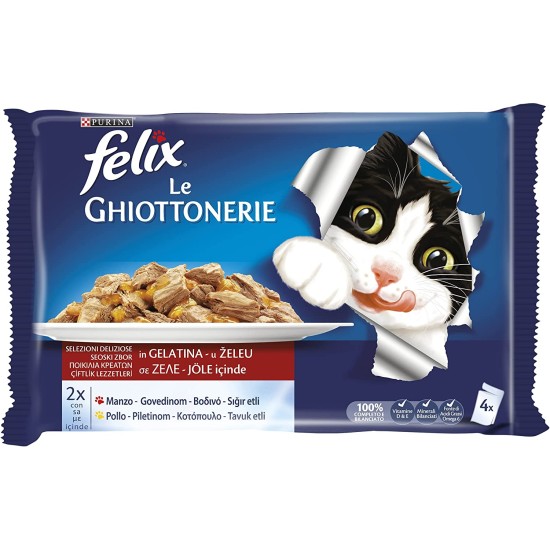 FELIX LE GHIOTTONERIE DOUBLY MANZO E POLLO PER 4 