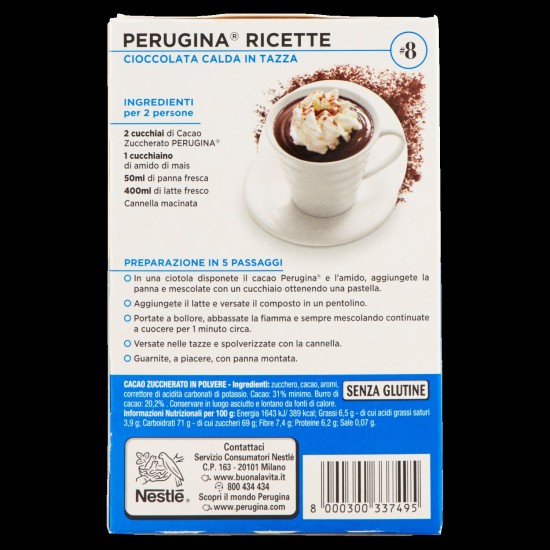 PERUGINA CACAO ZUCCHERO 75 GR