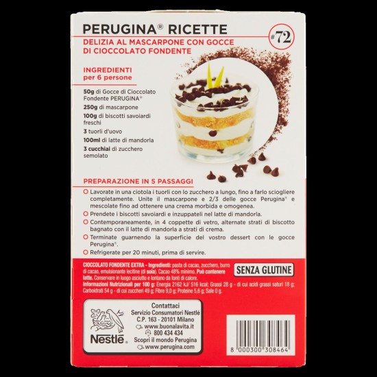 PERUGINA GOCCE CIOCCOLATO FONDENTE 