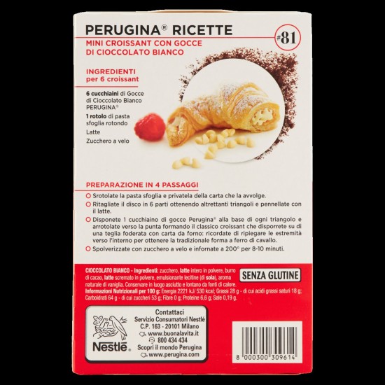 PERUGINA GOCCE C.BIANCO 200 g