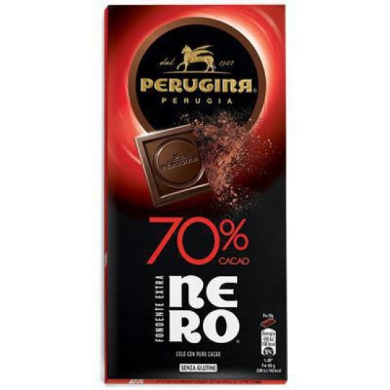 PERUGINA NERO TAVOLETTA FONDENTE 70% GR 85