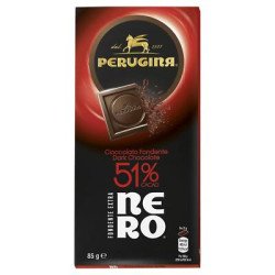 PERUGINA NERO DARK FONDENTE 51% GR 85 PERUGINA NERO DARK FONDENTE 51% GR 85