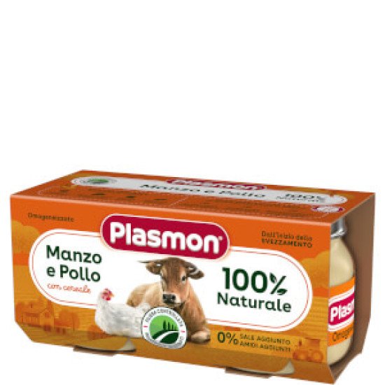 PLASMON OMO MANZO/POLLO GR80X2