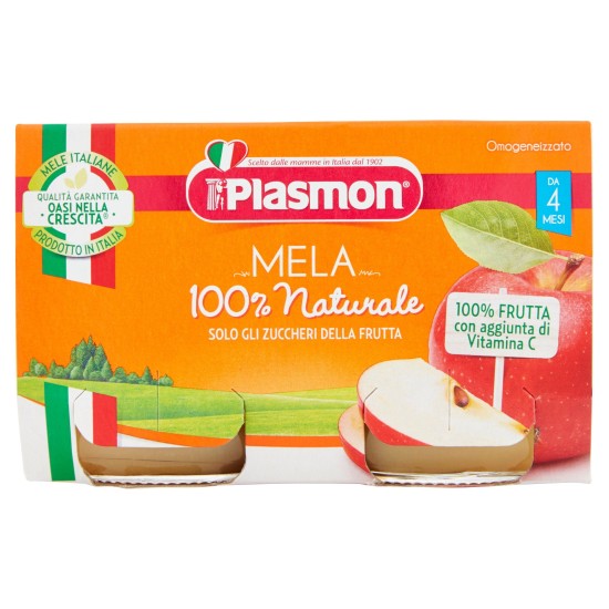 PLASMON OMOGENIZZATO MELA GR 104 PER 2