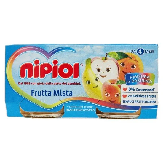 NIPIOL OMO FRUTTA MISTA.GR80X2