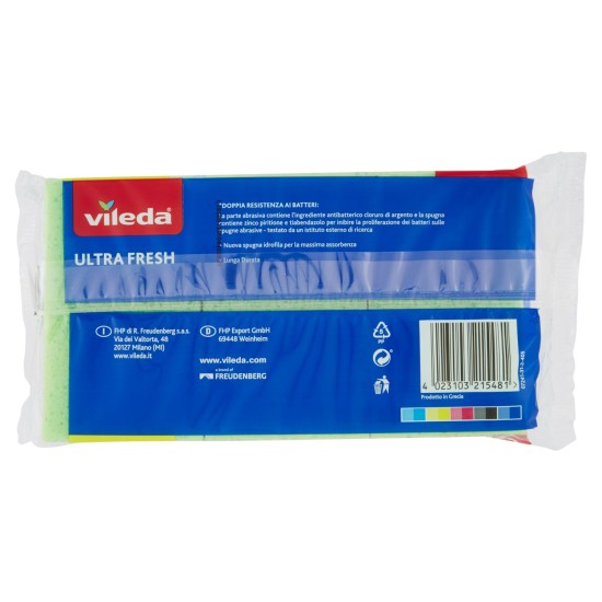 VILEDA SPUGNA ULTRA FRESH 2+1