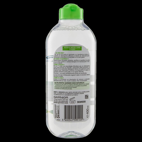 GARNIER SKINACTIVE ACQUA MICELLARE FRESH PELLI NORMALI E MISTE  